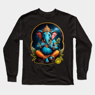 Ganesha weed hindu Long Sleeve T-Shirt